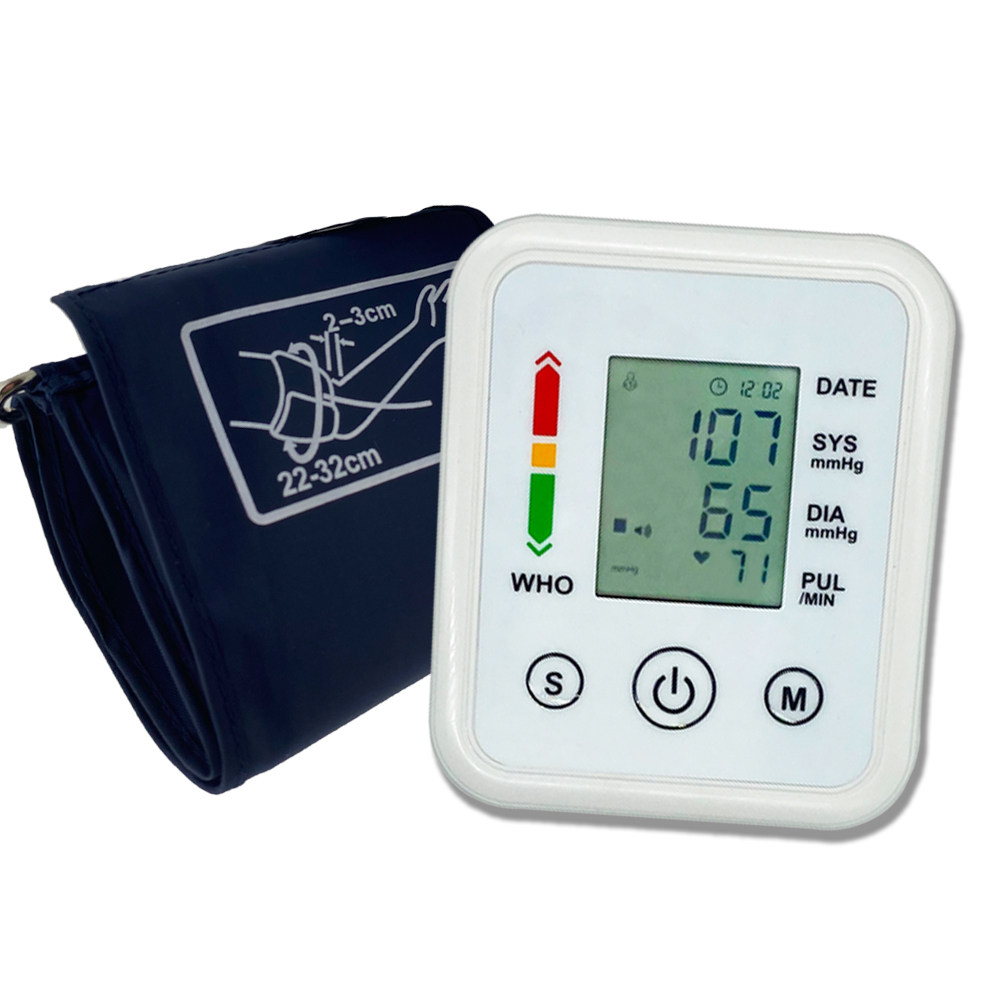 家用上臂式可测心率脉搏电子血压计全自动智能语音测量仪器