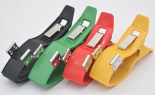 多功能彩色电极肢体夹成人四肢夹子 3.0mm 4.0mm心电图肢体夹吸球