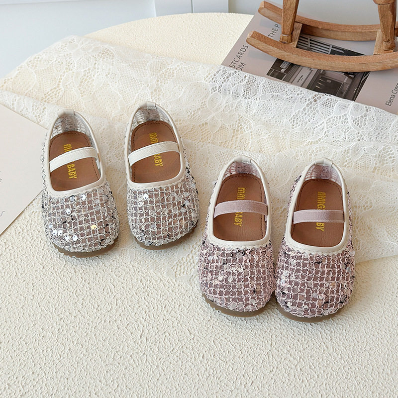 平底网面镂空玛丽珍单鞋女童鞋子2026新款夏季透气儿童浅口单鞋潮
