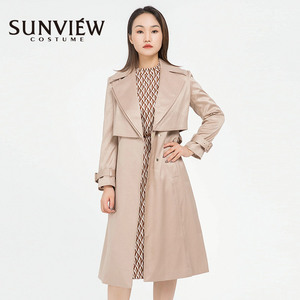 SUNVIEW/尚约风衣女装女大衣专柜正品设计师款