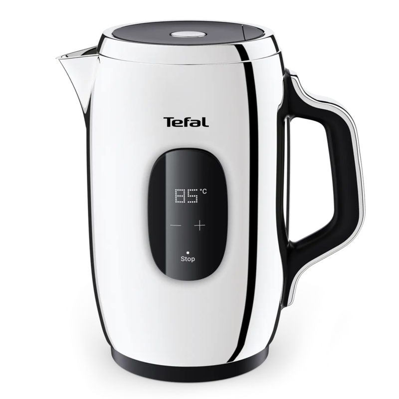 100%德国代购进口Tefal KI883D双层不锈钢触摸式温控保温电热水壶