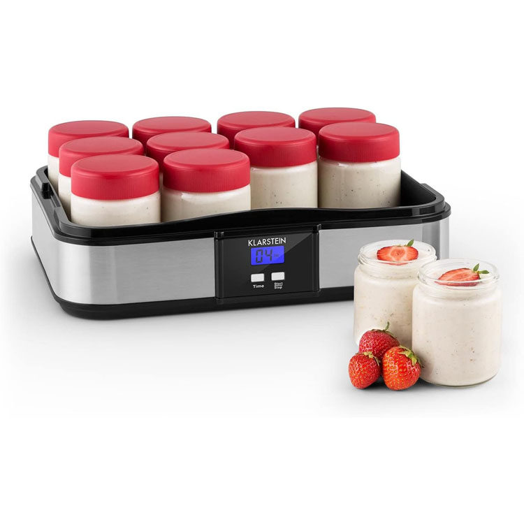 100%德国代购进口Klarstein Gaia温控定时12杯210ml玻璃杯酸奶机