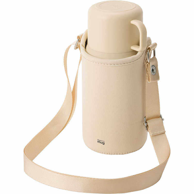 100%日本代购进口Thermo Mug背带双层真空不锈钢保温水杯水壶0.5L