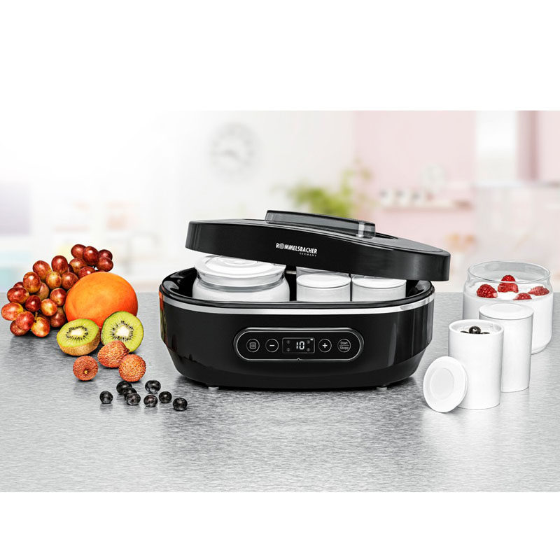 100%德国代购进口ROMMELSBACHER 24小时计时陶瓷玻璃杯酸奶机8杯