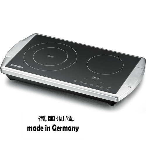 100%原装进口ROMMELSBACHER CT3403/TC-TM不锈钢双灶带计时电陶炉
