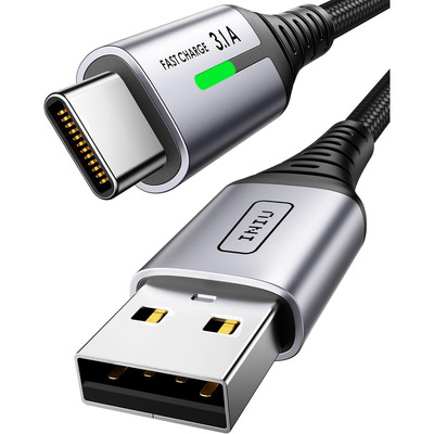 100%德国代购进口INIU USB to C3.1A 480Mbps快速充电手机数据线