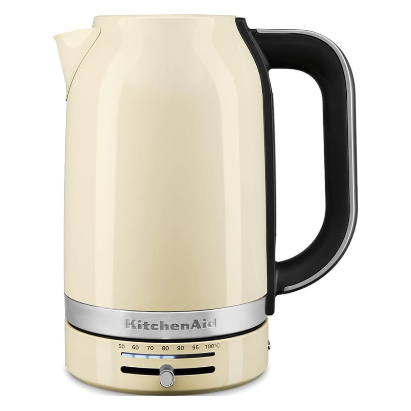 100%德国代购进口KitchenAid 50-100°不锈钢温控电热水壶1.7L