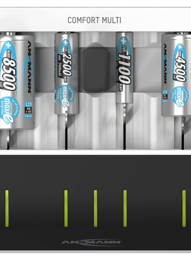 100%德国代购进口ANSMANN4种模式充电放电测试刷新镍氢电池充电器