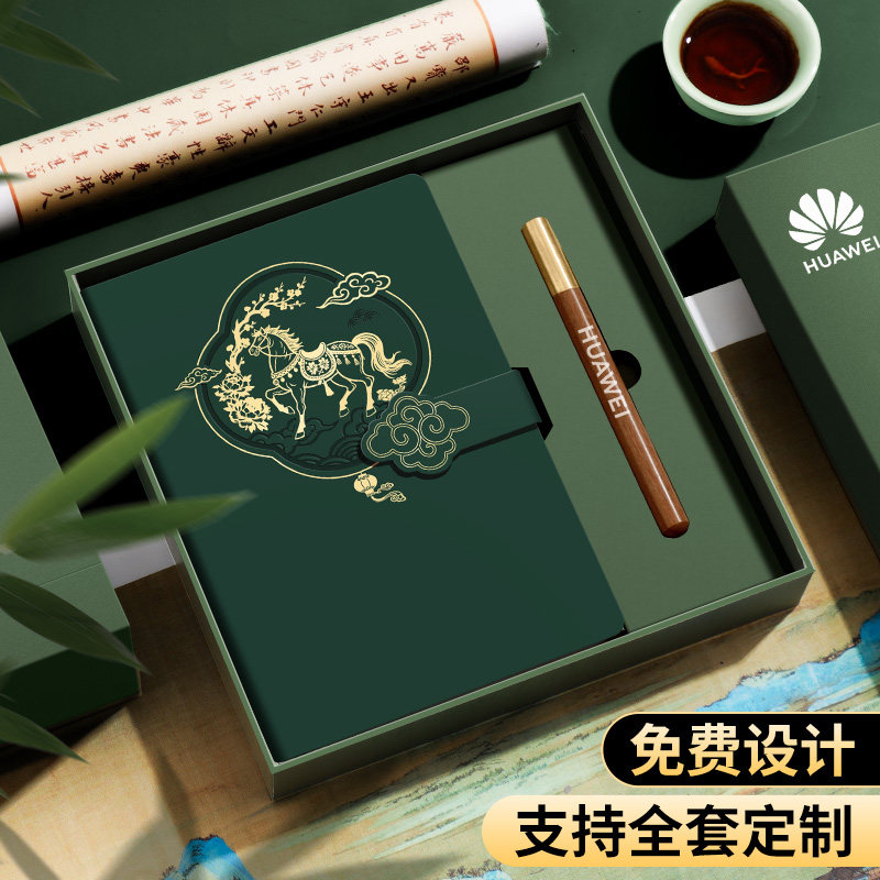 定制国潮文创笔记本礼盒印logo图片