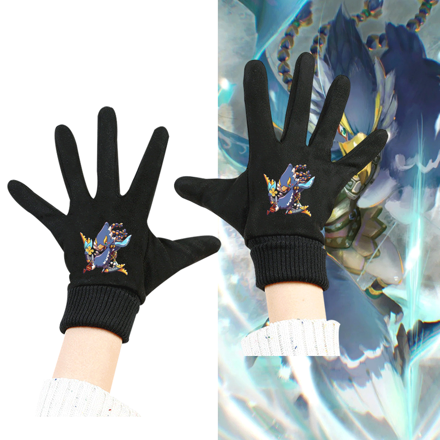 男女可定制分指保暖手套