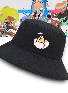 任天堂NS Splatoon2 喷射战士2祭典庆典游戏男女可定制帽帽渔夫帽