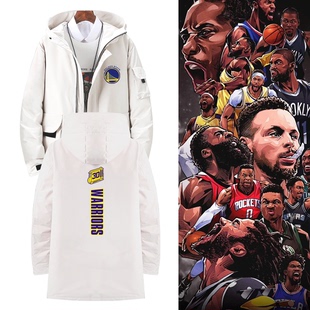 美式运动男女篮球训练服湖人科比勇士队库里快船投篮服定制羽绒服