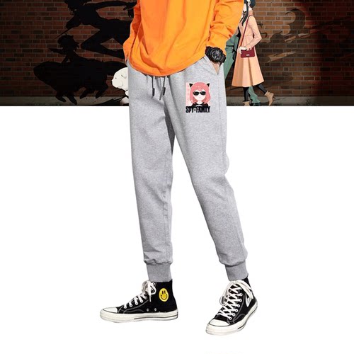 休闲定制情侣卫裤潮长裤