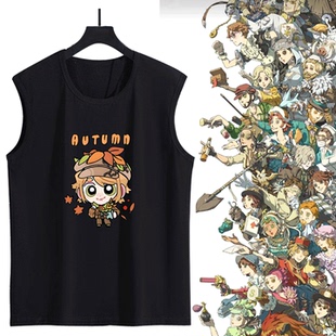 第五人格游戏邮差调酒师入殓师机械师二次元可定制无袖T恤衫背心