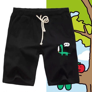 夏季2025新款布拉吉奥动漫周边卡通可爱男女情侣定制五分运动短裤