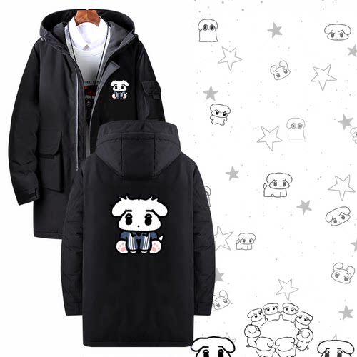 中长款可定制连帽外套羽绒服