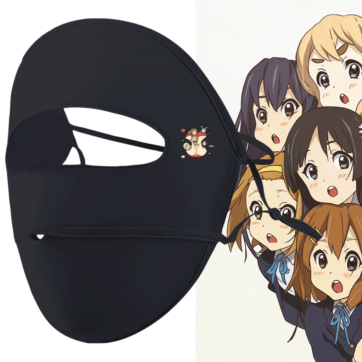 K-ON!轻音少女动漫HTT平泽唯秋山澪梓喵同人卡通定制防晒面罩全脸