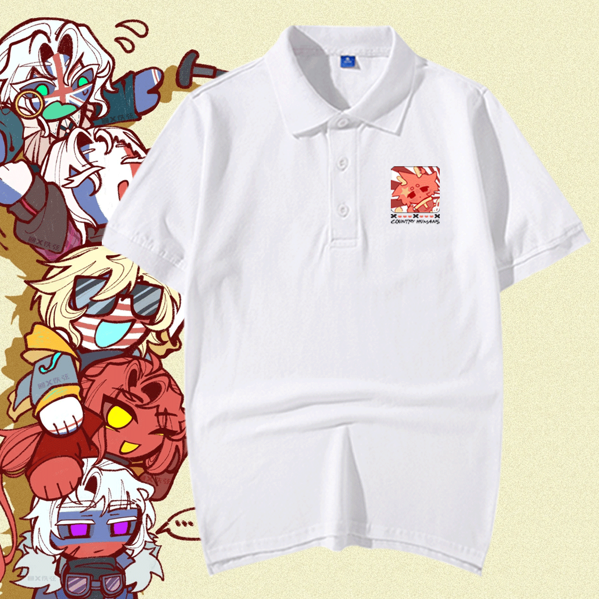 联动周边短袖t恤衫男女Polo衫