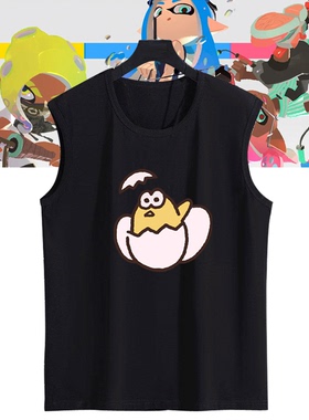 任天堂NS Splatoon2 喷射战士2祭典庆典游戏男定制无袖T恤衫背心