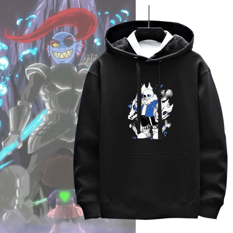 传说之下周边undertale sans二次元游戏衣服男女带帽卫衣连帽外套