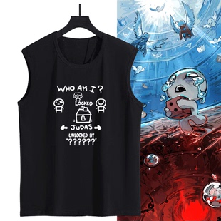The Binding of Isaac以撒的结合游戏周边男女纯棉无袖T恤衫背心