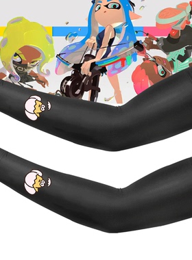 任天堂NS Splatoon2 喷射战士2祭典庆典游戏男女定制防晒冰丝冰袖