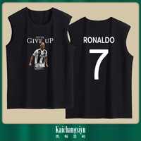 2020欧洲杯梅西C罗CR7世界杯足球衣服青少年运动纯棉无袖T恤背心