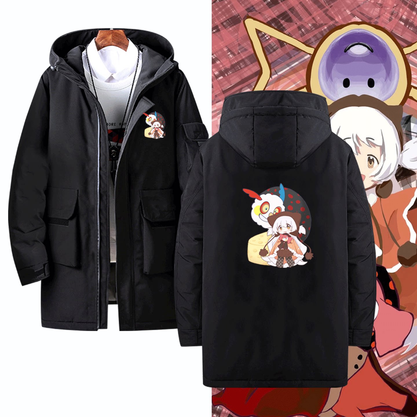 中长款可定制连帽外套羽绒服