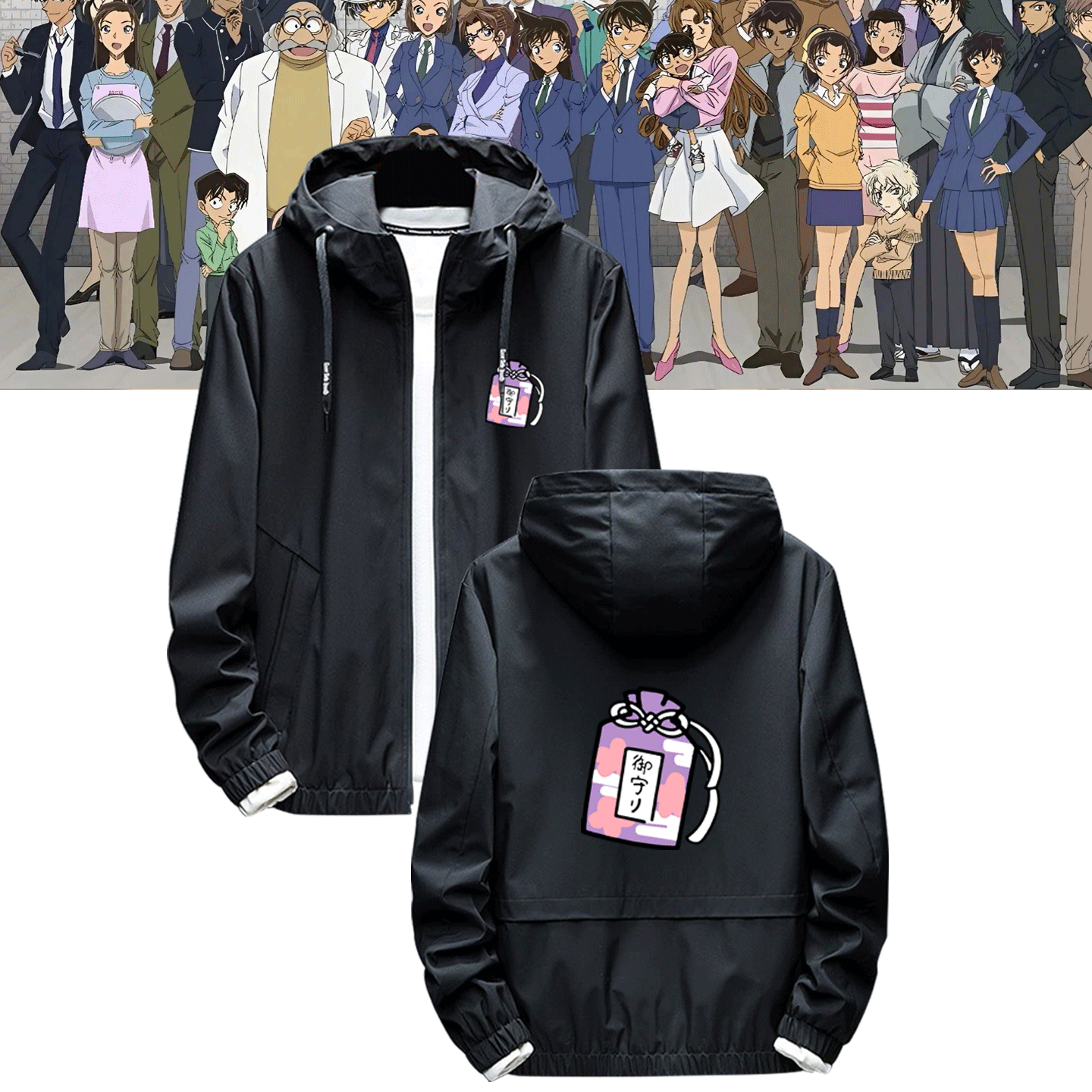 休闲男女情侣二次元夹克服外套