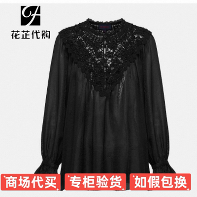 ep雅莹国内代购重工黑色设计感衬衫上衣衬衣EGLPS2219C-3999