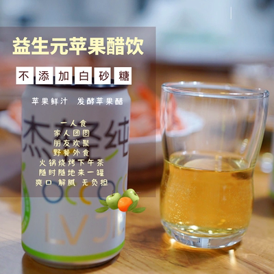 益生元苹果醋饮料 不用代糖不加白糖200ml *2零脂肪无防腐 味悠长