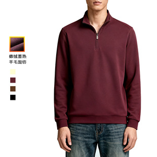 德绒蓄热男士 2026新款 上衣潮 290g重磅高领拉链卫衣男春秋季 男装