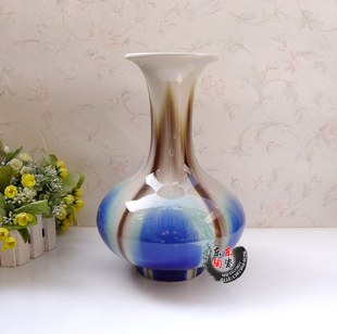 天球赏瓶梅瓶 花瓶花插 颜色釉窑变裂变陶瓷工艺品 景德镇瓷器