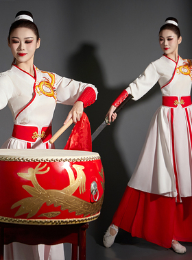 dancer image/舞者印象汉唐风侠女舞蹈服侠客服中国风汉服打鼓服