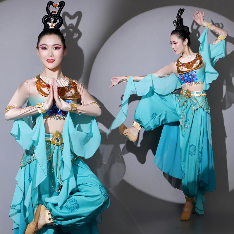 遇见飞天敦煌古典舞演出服新款