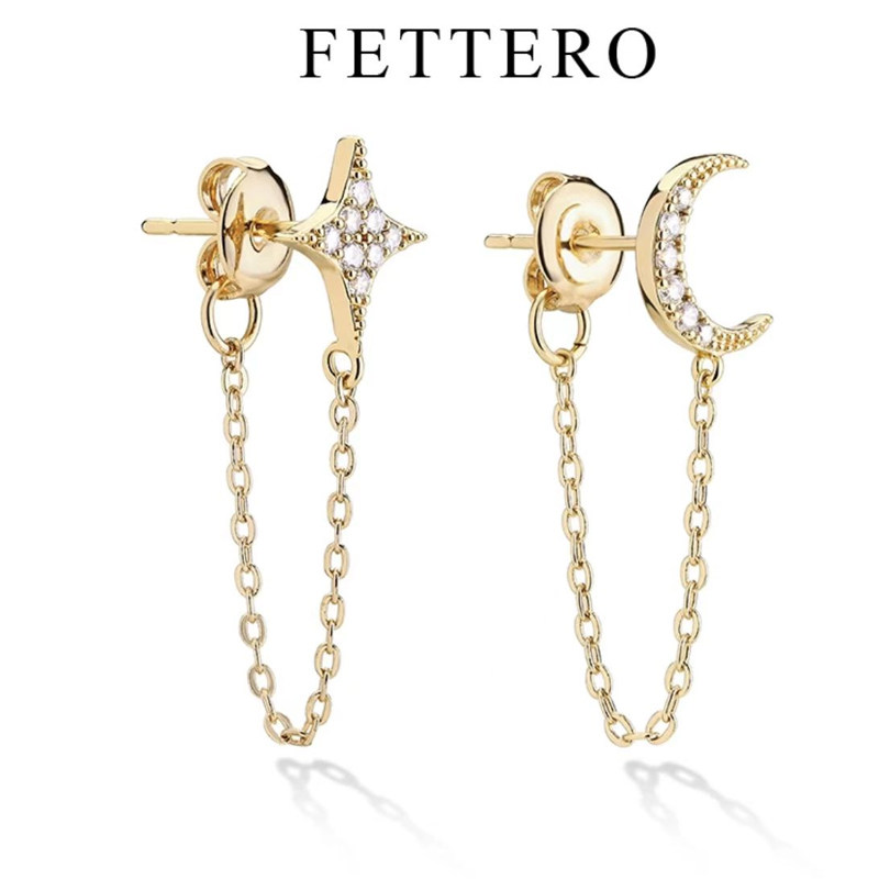 fettero允儿饰品【星月耳环】
