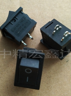 铜脚船型开关XL601-101A单控两脚跷板开关AC 6A/250V 10A/125V