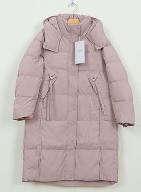 千仞岗羽绒服专柜正品女秋冬新款中长连帽加厚茧型韩版潮Y309136Y