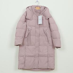 千仞岗羽绒服专柜女秋冬新款中长连帽加厚茧型韩版潮Y309136Y