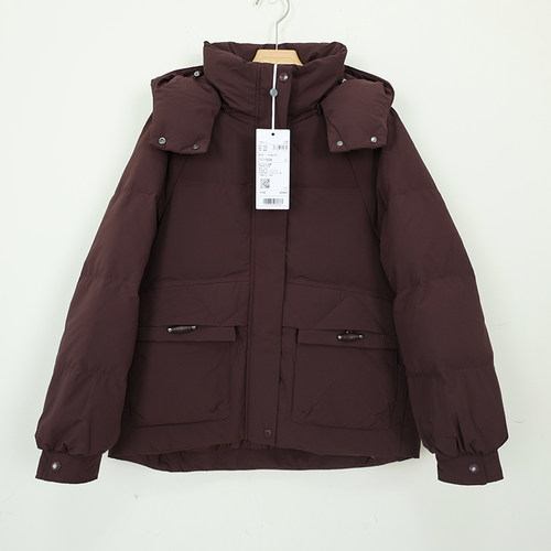 千仞岗羽绒服专柜正品女2026年秋冬新款短款连帽加厚插肩Y319177Y