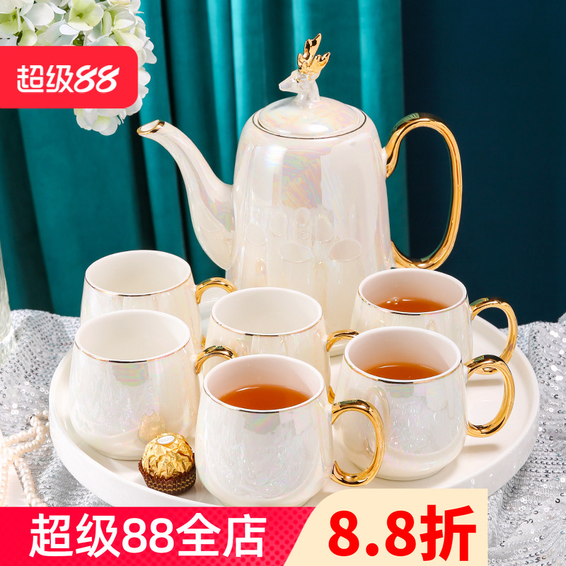 轻奢风高档骨瓷茶具水具套装家用