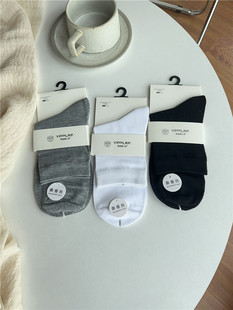 桑蚕丝网眼袜子中筒防臭透气吸汗无骨无缝棉袜 薄款 高品质男士 夏季