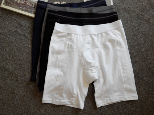 外贸出口加长防磨腿健身纯棉内裤