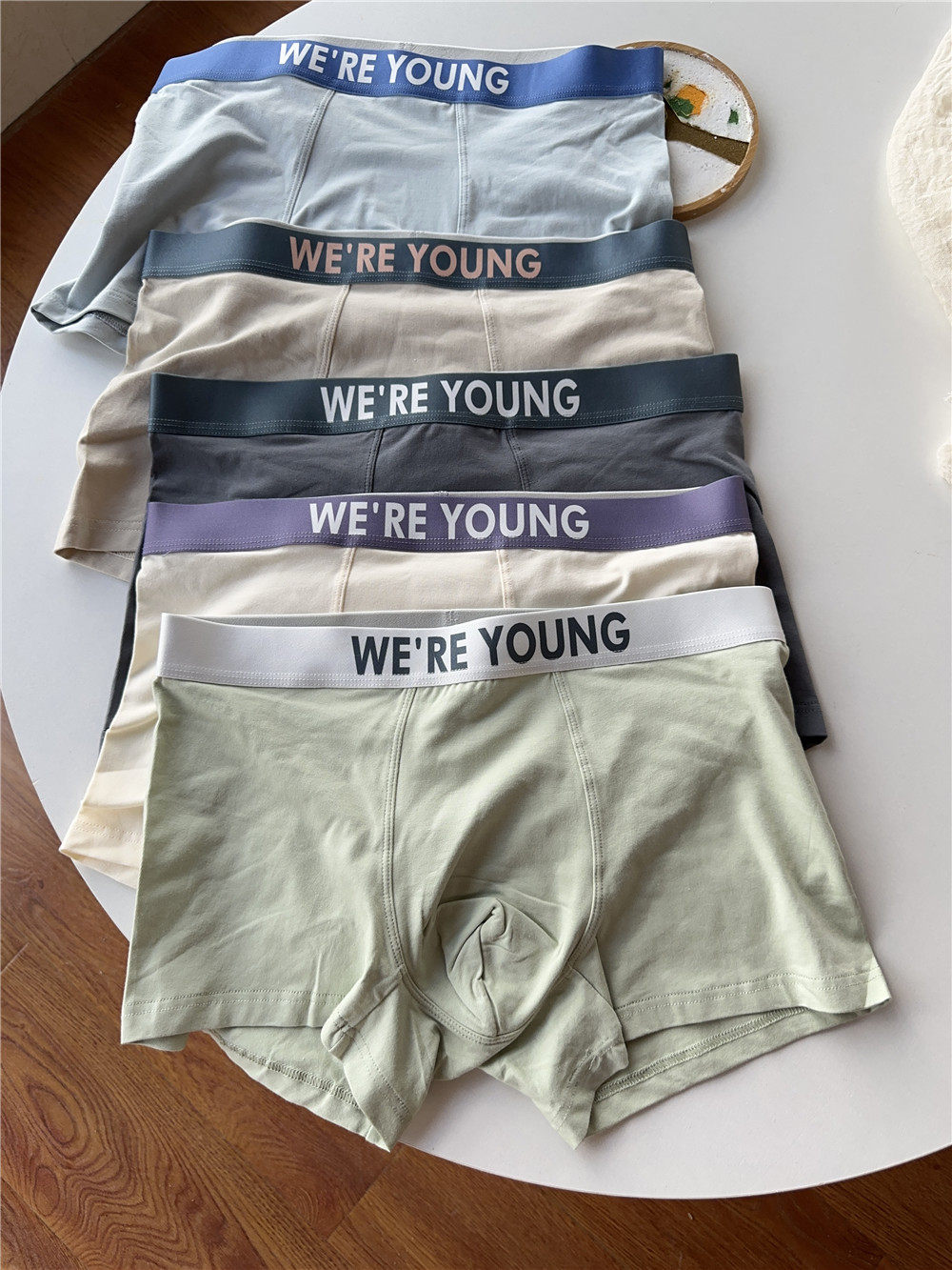 高弹平角男士内裤青年莫代尔棉