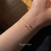 招财转运珠小金豆手链 美国14K包金极细金珠手饰女精致简约不掉色