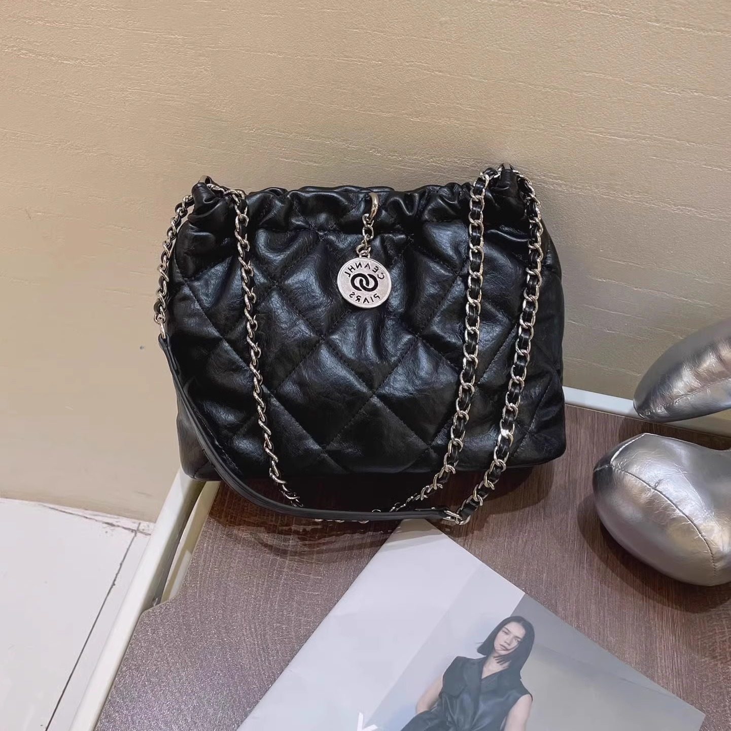 CITEX LV女包官方旗舰店香港真皮爆款水桶包女2025新款小众高级感