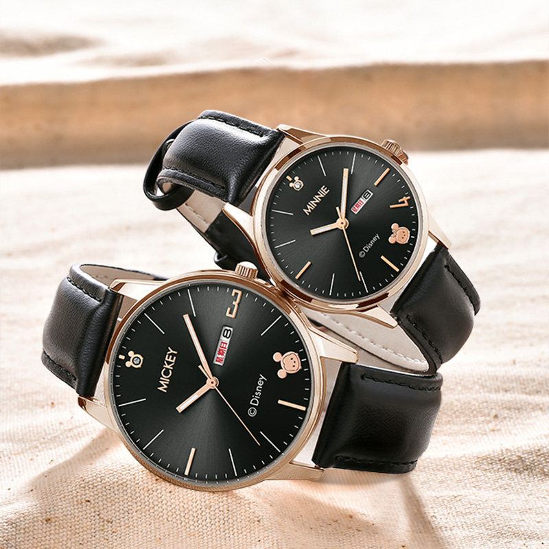 迪士尼情侣手表一对七夕情人节礼物送女友初高中生防水中学生