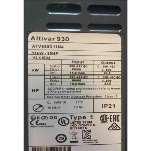 ATV930D11N458施耐德变