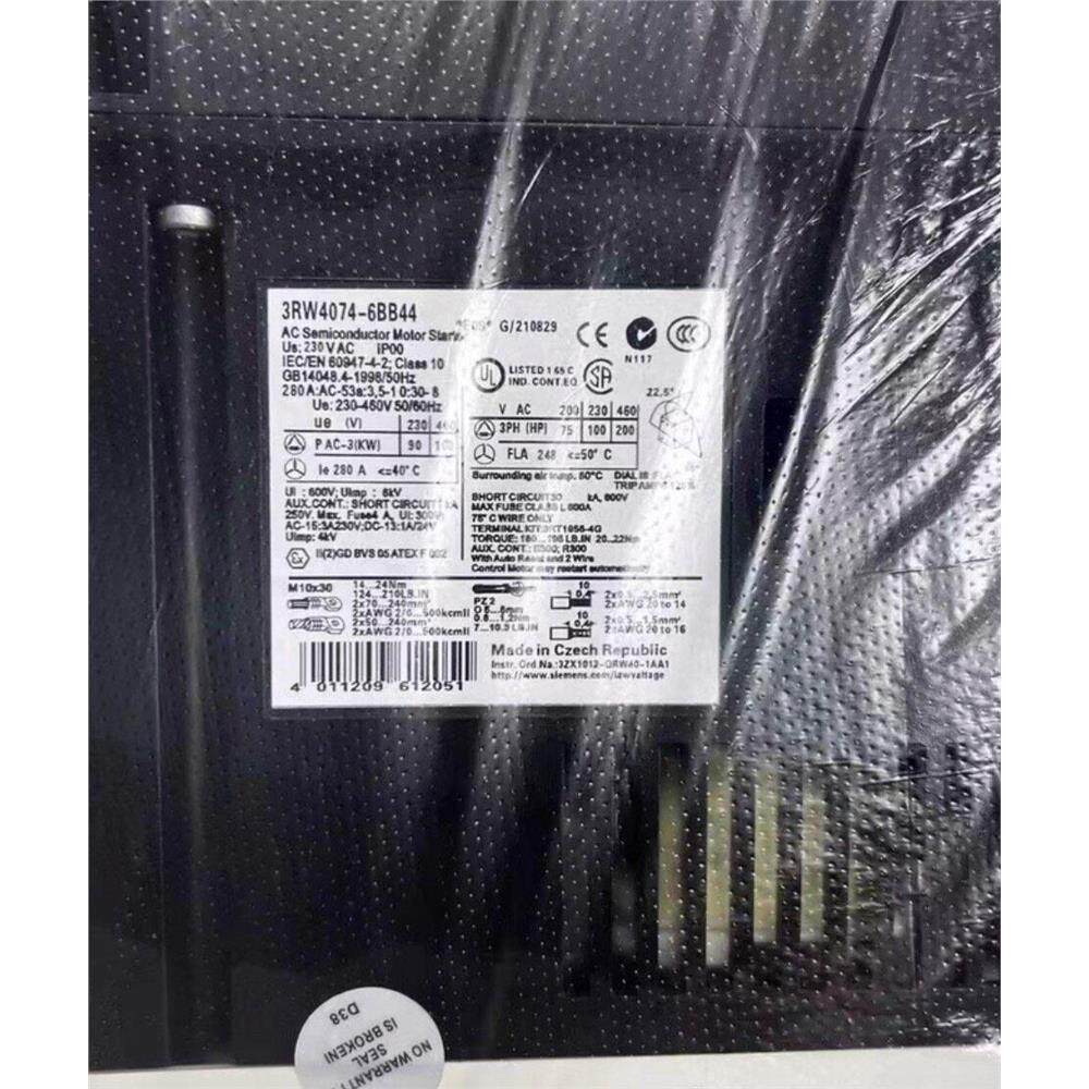 电机软启动器西门子3RW4073-6BB44都有全新二手都有现货