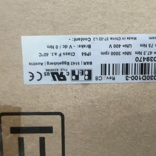 贝加莱B R伺服电机，型号8LSA35.DA030D100-